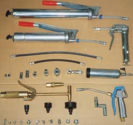 HM5/HM 10 6 MANUAL LUBRICATION EQUIPMENT Field Greasers 7 Bucket Pumps 7 Foot-operated Pumps 7 Knapsack Compressors 7 Hand