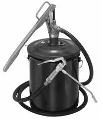 Hand-operated Pumps Grease NLGI 0 3 lb Model Description LUBRICATION PUMPS, 35-LB, DRUM COVER TYPE 611016 Ball joint lubricator Can deliver up to 1/4 oz (7.