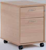 CODE DRWERS MOM2MP 424 600 2 Drawer Height: 607mm Desk High Pedestal Two box and one fi ling drawer, fully