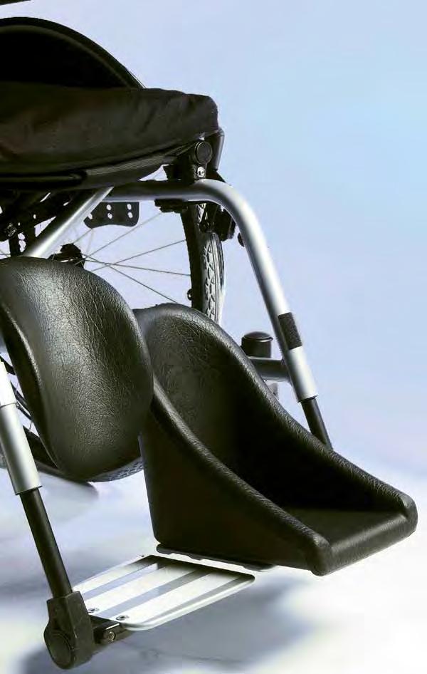 Foot Buckets and Calf/Legrests 1 Calf/Legrest Pad The calf/legrest pads can. be attached to most wheelchairs. by using a 434H1 S.