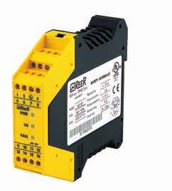 ACCESSORIES INTERFACES AD SR1 TYPE 4 INTERFACE TECHNICAL FEATURES Safety relay outputs Status output NO - A 0 VAC PNP 100 ma at 4 VDC Interface module with self-testing solid state safety outputs for
