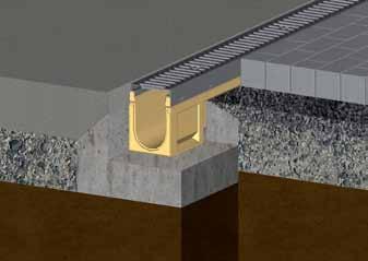 ANRIN DRAIN Reinforced edge channels Example installations The following installation guidelines are schematic representations.