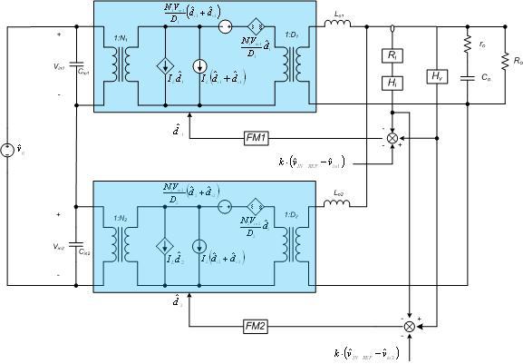 Input-Series-Output-Parallel Connected DC/DC Converter for a Photovoltaic PCS with 11 Fig. 6. The small-signal equivalent circuit of two ISOP ZVS full bridge converter. Fig. 7.