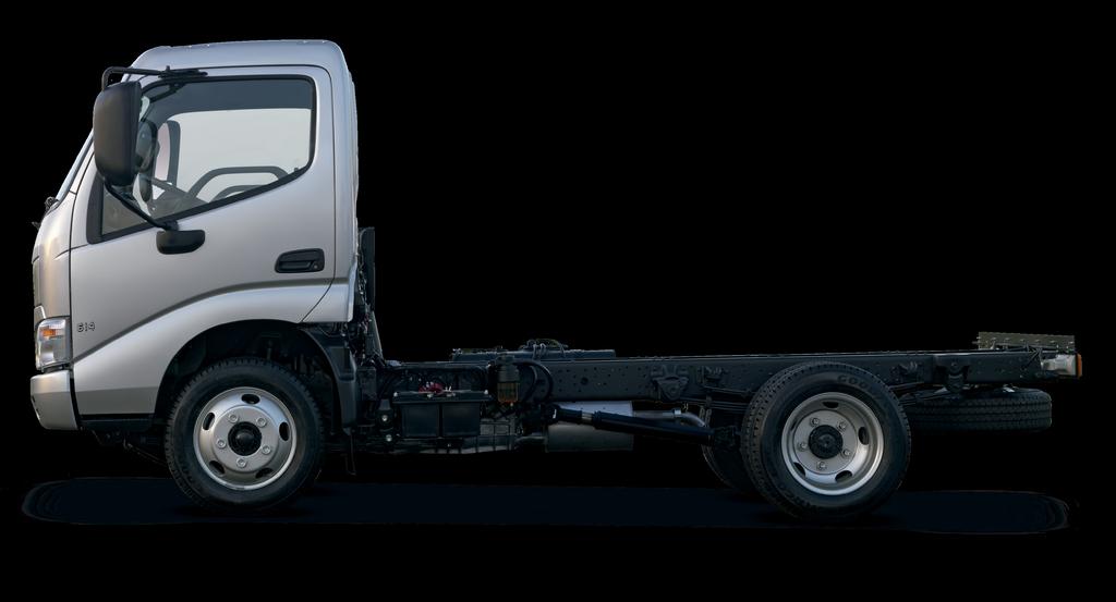 The Hino 300 series has airbags and ABS standard across the range as well