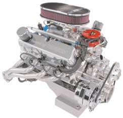327SR 327R 342R 342RE Horsepower (maximum): 350 hp est. Torque (maximum): 390 lbs./ft. est. Displacement: 327 cu. in. Block: Ford Racing, 8.