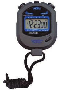 Stopwatches for standard requirements with 2-- Electr. Digital Stopwatch start / stop / reset-addition / split / dual measuring incl. 1x 1.5 V battery (type SR54, art.-no.