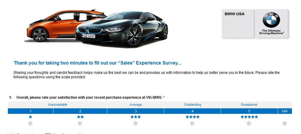BMW i3 CSI ALL DIAGNOSTIC. All i3 Sales and Service Surveys effective June 1 st - December 31 st 2014 are Diagnostic.