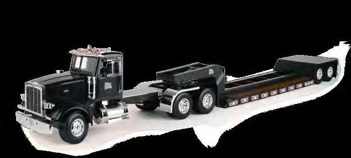 95 EA 1:16 BIG FARM PETERBILT MODEL 367 WITH FLATBED AND 4020 NARROW FRONT TRACTOR 46212 - Pack: 4