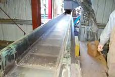 ONE WASTE CONVEYOR - 72' OVERALL LENGTH - 18" WIDE X 18" DEEP - #112 CHAIN - 10 HP - 40 RPM HITACHI GER REDUCER.