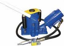 58 ESC-10450 20 Ton Air/Manual Bottle Jack Minimum height: 9-5/8" height: 18-3/4" : 35 lbs Extension screw gives added height when necessary