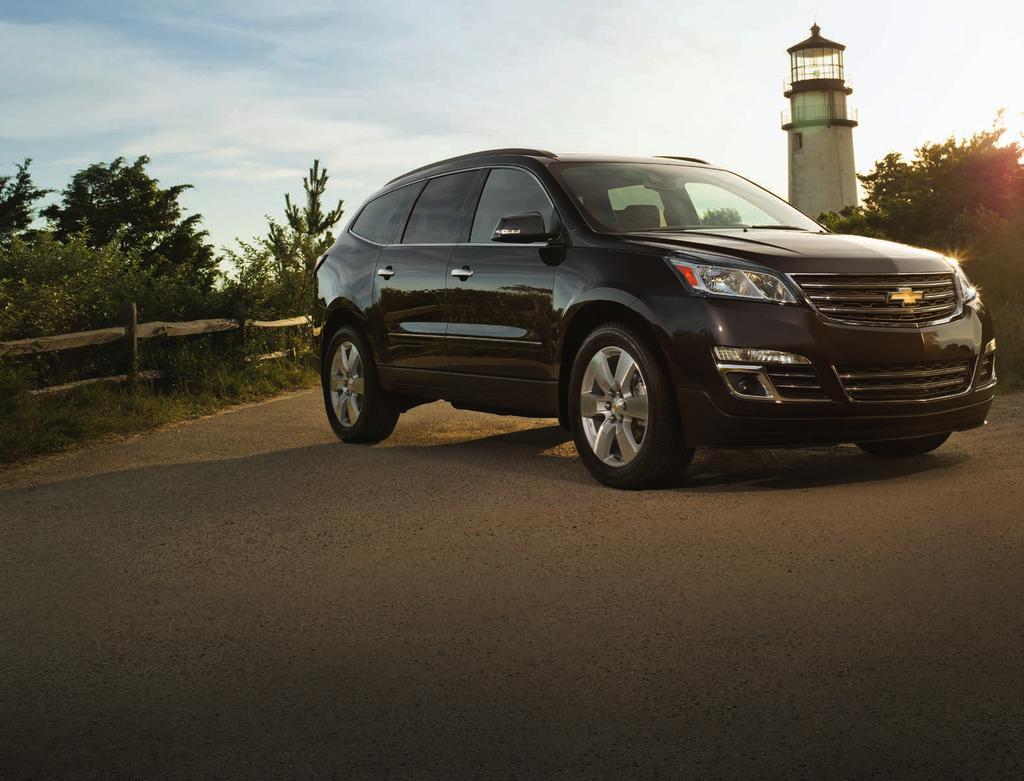 TRAVERSE A Paramout Ride With a boldly styled exterior desiged aroud a rich ad refied iterior, Chevrolet Traverse leads the way.