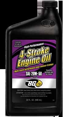 BG High-Performance 4-Stroke Engine Oil BG High-Performance 4-Stroke Engine Oil is a revolutionary synthetic blend engine oil which meets both API SM and JASO performance specifications.