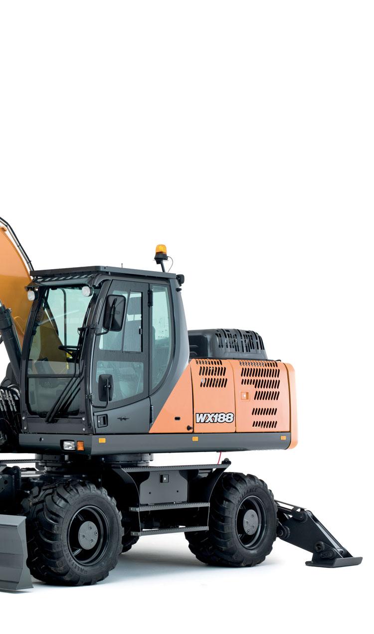 THE 8 SERIES POWER AND CONTROL The WX wheeled excavators are designed to deliver a axiu of productivity and precision.