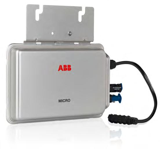 Solar inverters ABB micro inverter system MICRO-0.25/0.3/0.3HV-I-OUTD 0.25kW to 0.3kW ABB s MICRO inverter enables individual panel output control when flexibility and modularity are required.