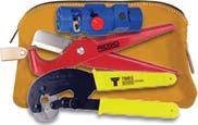 TK-195/200 TK-240EZ Tool Kit for LMR400 & LMR600 Connectors Includes Prep Tools, Crimp Tool, Dies and Pouch.