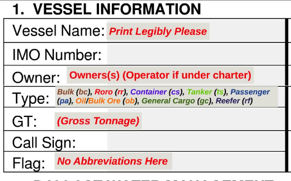 Ballast Water Reporting Form Hello. The Ballast Water Reporting Form is an essential document for your vessel and crew.