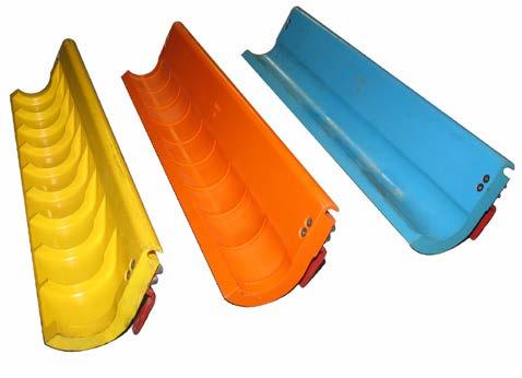 The polyurethane seed plates are identified by a part number on the front face as indicated: N37670 - Coarse Seed Plate (plate only) - Yellow N40845 - Medium Seed Plate (plate only) - Orange N40840 -