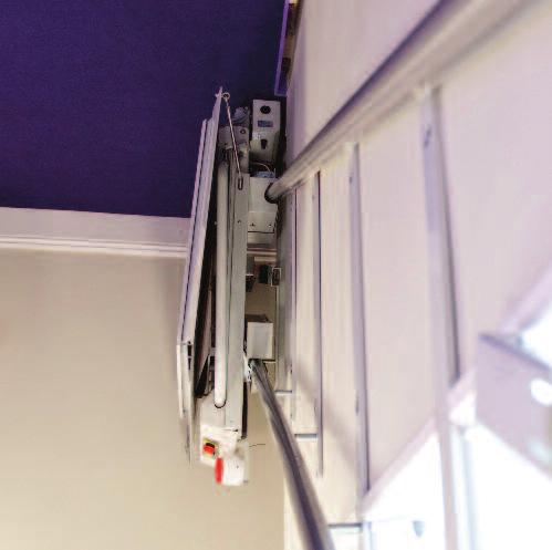 Standard features Lift platform folds neatly away when not in use Lift can be adjusted for right or left hand fixing and is fastened directly to a wall or supported by stanchion posts, or a mix of