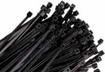 Black 25 Nylon Cable Tie Assortments Convenient dispenser type package allows access to each compartment separately.hundreds of uses, including electrical, auto, marine, home and garden.