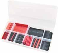 ..4 Male connector 16-14 ga...11 KTI00033 216-Piece Heat Shrink Tubing Assortment Set Tubing protects and insulates components and wires. Quick and simple to shrink with heat gun. Shrink ration 2:1.