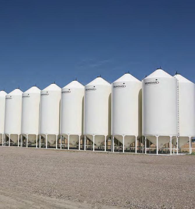 MEETS ALL YOUR NEEDS Meridian multi-purpose bins are the #1 choice for fertilizer storage in Agribusiness and On-farm. VERSATILITY.