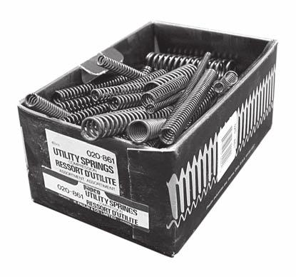 Refills may be ordered from standard stock. Assortment is packed in a sturdy, sectional metal container complete with self-locking handle. GARAGE ASSORTMENT No.