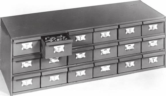 BOLT-N-NUT CABINET The `Papco Bolt-n-Nut Cabinet was developed for Service Stations, Garages, Car Dealers, Body Shops and many other fastener users.