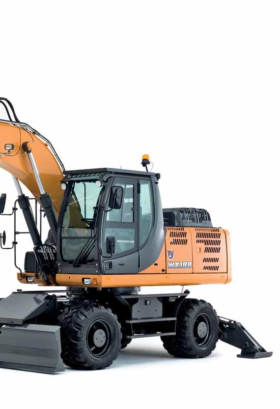 Power and Control The WX wheeled excavators are designed to deliver a axiu of productivity and precision.