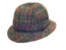 English & Harris Wool Tweed Base ball Cap with Leather Peak Wool Tweed Caddy Cap Lambswool Tweed Duckbill Style: 288 Colours: Swatches 5, 6, 10, 18 -Black only Sizes: One Size Baseball Cap Style: