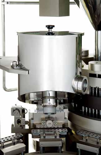 Automatic Capsule Filling Machine STRUCTURE Reduced Weight Variation in Powder Wiper This device is designed to reduce weight variation of powder that is actually provided to capsules by blocking any