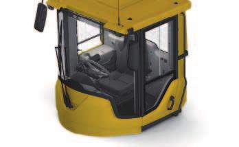 Volvo L150G, l180g, L220g IN DETAIL. Cab Instrumentation: All important information is centrally located in the operator s field of vision. Display for Contronic monitoring system.