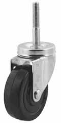 STEM MOUNTED CASTERS threaded stem mount casters Medium Duty, 220 lbs.
