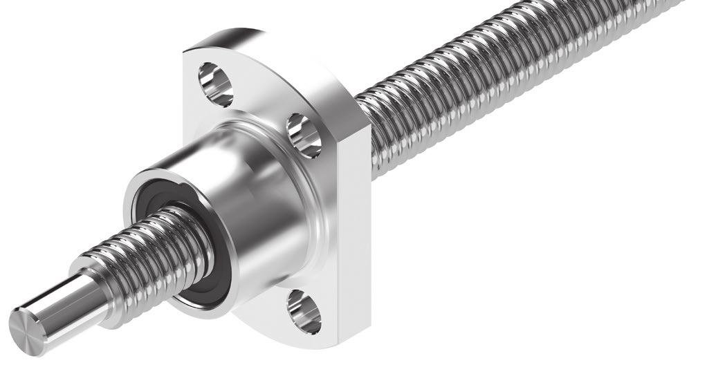 Ball Screw Assemblies BASA Screw Assemblies Nuts, miniature series 25 Single nut with flange FEM-E-B Rexroth connection dimensions flange type B With seals, preload class: C0, C00 Except for size 8 x