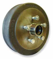 6 10" ELECTRIC DRUM BRAKED HUB KITS & COMPONENTS Trojan Electric Drum Brakes are suitable for a wide range of trailer applications but are not recommended for use on boat trailers.