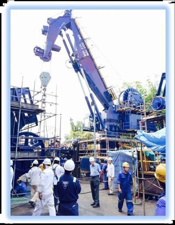 4) 50 tons AHC Knuckle Boom Crane newbuilding resale Built : 2015 brand new BV : API2C 50 tons @ 10 mtr / 10 tons @ 17 mtr main winch 3000 mtr hook travel / 3100 mtr