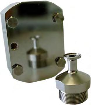 Electro-polished pumphead and connections with surface roughness Ra < 0.