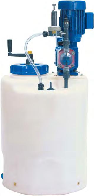 ProCam Compact Metering Station Compact design for a complete solution based on the ProCam metering pump this is a convenient solution for chemical preparation and metering.