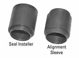 D10N, D11N Tractors, 943, 953, 963, 973 Loaders Used to install inverted Duo-Cone seals in track idlers and rollers on all H, L and N series tractors and hydrostatic loaders Seal installers have stop