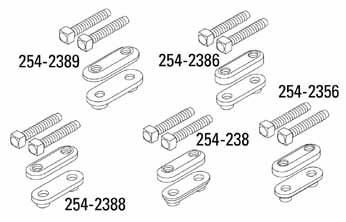 (shims may be stacked to required thickness) Shims are hung in positron on threaded rods of track press tool References NEHS0929, Tool Operating Manual, Operation and Parts for Large Multi-Pitch