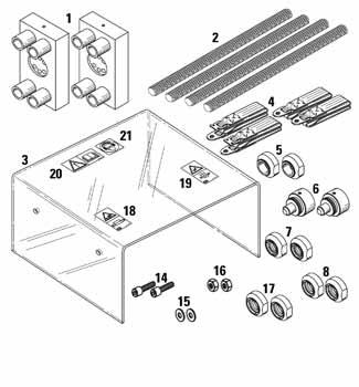 Undercarriage and Track Field Repair Tools for Positive Pin Retention Track (Continued) SMCS Code: 4170-023 Model: Cat Track-Type Machines 2616424 Item Part Number 2 8T-3208 Receiver D10 and D10N 2