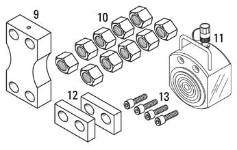 Undercarriage and Track 2728871 Illustration (Continued) Item Part Number Qty.