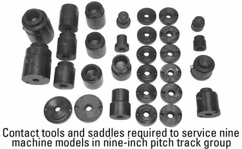 Undercarriage and Track 2616694 Contact and Saddle Tooling (Continued) SMCS Code: 0685 Model: Cat Track Components Positive Pin Retention Tooling Used for D8, D9, D10, and D11 Track-Type Tractors