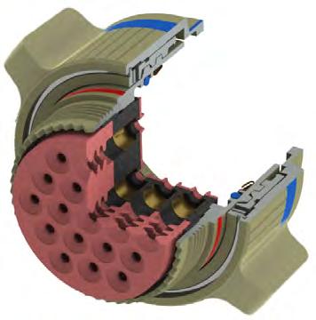 Wing-Lok plugs meet all Series V requirements Ergonomic designs facilitate rapid connector mating and demating Meets all ML-DTL-38999 Series V physical and electrical requirements.