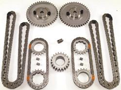 machined, billet steel sprockets Induction heat-treated for wear resistance 9-keyway secondary cam sprockets allow +/- 4