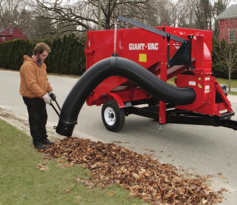 SELF-CONTAINED GRAVITY DUMP TRUCK LOADERS HITCH AND GO FLEXIBILITY WITH A 5-CUBIC-YARD CAPACITY For the operator who needs to be able to hook-up and go, Giant-Vac proudly introduces our new 5 Cubic