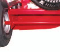 Taper Lok hubs standard on certain models* No Flat maintenance-free tires standard on certain models*