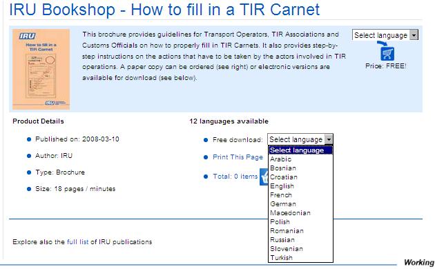 How to fill in the TIR Carnet Available in 12