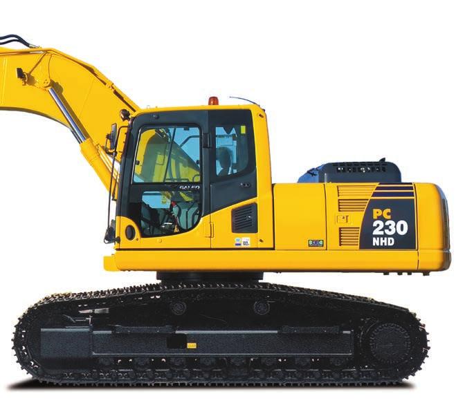 HYDRAULIC EXCAVATOR NET HORSEPOWER 110 kw 148 HP Total operator comfort Low-noise cab Operator ear noise is as low as an average passenger car. OPERATING WEIGHT 22.820-24.050 kg BUCKET CAPACITY max.