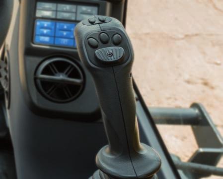 State-of-the-Art Controls Proportional controls The ergonomic joysticks with proportional controls were specially redesigned and developed for working with a wheeled excavator.
