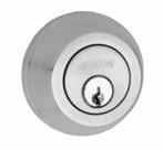 Finishes Warranty Accessories --ANSI Grade 1 performance Double cylinder AB, SNP, SCP, PB Lifetime mechanical --127mm Deadbolt --Increased bolt size and